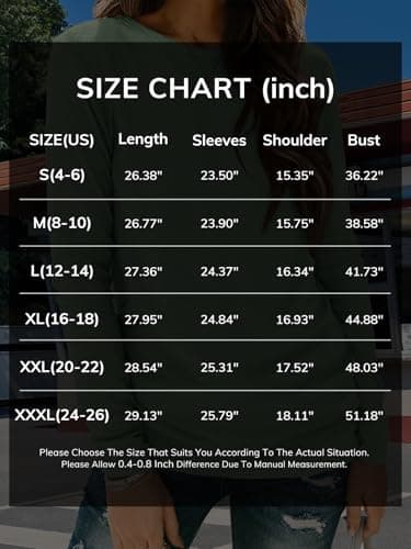 ATHMILE Womens Long Sleeve Fall Tops Cotton Dressy Casual Solid Tunic Basic Apparel Shirts Trendy Crew Neckline Simple Tops Plus Size Black - Image 6