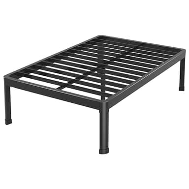 Yitong Angel 18 Inch Queen Bed Frame with Round Corner Edge Legs, 3500 lbs Heavy Duty Metal Platform Bed Frame Queen Size, Steel Slats Support/No Box Spring Needed/Noise Free/Non-Slip - Image 8