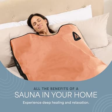 Lifepro RejuvaWrap Infrared Sauna Blanket for Detox & Relaxation – Available in 5 Colors & 3 Models – Portable Far Infrared at Home Sauna for Muscle Relief, Circulation & Recovery – 9 Heat Levels - Image 8
