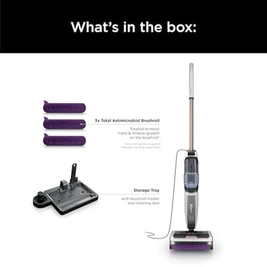 Shark Steam Pickup 3-in-1 Steam Mop Picks Up Debris, Deep Scrubs, & Steam Sanitizes - All At Once, Lightweight Steam Cleaner for Home, Steam Cleaner for Hardwood, Tile & Laminate, White, SD205CCO - Image 9