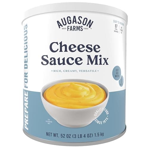 Cheese Sauce Mix Can Emergency Food Supply, 87 Servings, 10 Year Shelf Life - Shelf Stable Cheddar Cheese Powder Canned Food - Image 1