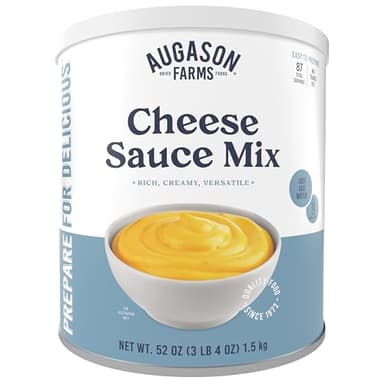 Cheese Sauce Mix Can Emergency Food Supply, 87 Servings, 10 Year Shelf Life - Shelf Stable Cheddar Cheese Powder Canned Food - Image 1