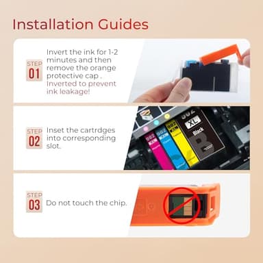 902XL Ink Cartridges for HP Printers Upgraded Replacement for HP 902XL Ink Cartridges Combo Pack HP902 Use with HP OfficeJet Pro 6978 6958 6968 6958 6962 6954 6950 6960 6970(Black,Cyan,Magenta,Yellow) - Image 8