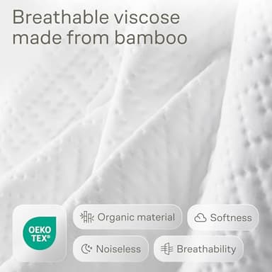 Niagara Crib 3 Pack 100% Waterproof Mattress Protector, Soft Breathable Crib Mattress Protector with Deep Pocket, Mattress Pad for Toddler and Baby (52x28, White) - Viscose Made from Bamboo - Image 2