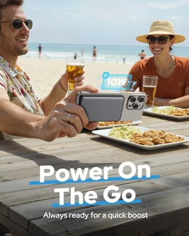 for Magsafe Portable Charger Power Bank,5000mAh Slim Wireless Magnetic Power Bank with USB C Fast Charging,Travel Essential for Magsafe Battery Pack Compatible with iPhone 17/16/15/14/13/12 Series - Image 7