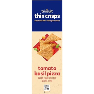 Triscuit Thin Crisps Tomato Basil Pizza Whole Grain Wheat Crackers, Lunch Snacks, Bulk Snack Crackers, 6-7.1 oz Boxes - Image 15