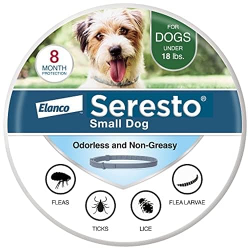Seresto Small Dog Vet-Recommended Flea & Tick Treatment & Prevention Collar for Dogs Under 18 lbs. | 8 Months Protection - Image 1