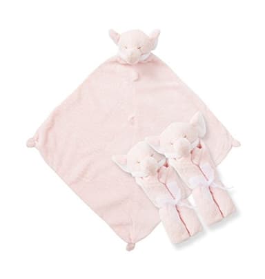 Angel Dear - Pink Elephant, Pair and A Spare Blankie Set - Image 2