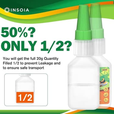 INSOIA Clear Super Glue for Shoe Repair, 20g, Waterproof, Strong, Quick Fix, Bonding Shoe Sole, Boots, Sandals, Sneakers, Leather & Footwear Items - Image 8