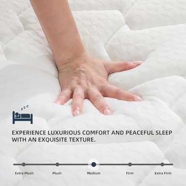 MOLBIUS Full Size Mattress 10 Inch | Full Mattresses in a Box Hybrid | Medium Firm Feel Memory Foam and Individual Pocket Springs | Fiberglass Free Bed Matress | Breathable | CertiPUR-US | Upgrade - Image 3