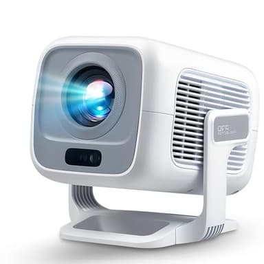 Native 1080P Mini Projector with 4K Support, Auto Focus & Keystone Proyector, Android 11 Smart WiFi 6 Bluetooth 5.4, Portable Outdoor Movie Projectir for iPhone/Netflix/Camping, Home Theater Gift - Image 1