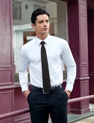 HISDERN Paisley Black Tie Handkerchief Woven Classic Men's Necktie Pocket Square Set Business Formal Wedding Party - Image 2