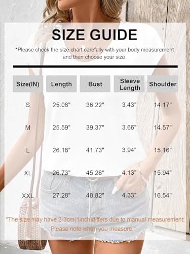 Bliwov 3 Pack Womens Cap Sleeve Tops V Neck T Shirts Summer Fall Outfits Plus Size Beach Vacation Fashion Tee Workout Clothes - Image 6