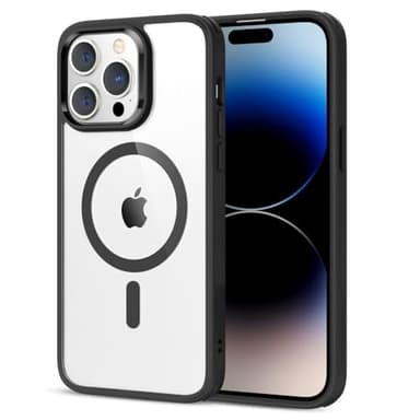 ESR Classic Hybrid Magnetic Case with HaloLock, Compatible with MagSafe Wireless Charging for iPhone 14 Pro Max Case, Shockproof Military Standard Protection, Scratch-Resistant Back, Clear Black - Image 4