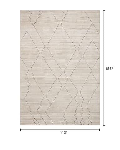 Loloi Darby Collection DAR-03 Sand/Charcoal 9'-2" x 13' Area Rug - Image 2