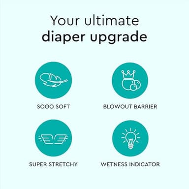 LILLYDOO Baby Diapers - Size 2 (9-18 lbs), Half-Monthly Supply (102 Count), Leak Protection, Skin-Friendly, Ultrasoft, Perfume- & Chlorine-Free, Hypoallergenic, Dermatologist Tested, Oeko-TEX® - Image 4