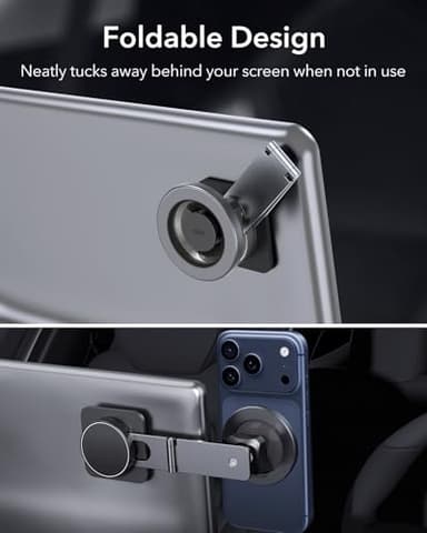 ESR for MagSafe Car Mount, Car Phone Holder, Tesla Touchscreen Car Mount, Magnetic Phone Holder for Car, for iPhone 17/16/16e/15/14/13/12, S25, Pixel 10, Charging Not Supported(2 Metal Rings Included) - Image 5