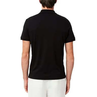 Lacoste Men's Regular Fit Cotton Pima Polo Shirt, Black, X-Large - Image 3