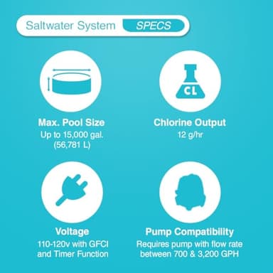 Intex Krystal Clear Saltwater System for Above-Ground Pools up to 15,000 Gallons - Image 3