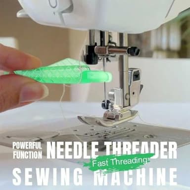 2025 New Fish Mouth Sewing Machine Needle Threader, Upgraded Automatic Sewing Needle Threader Tool, Quick Sewing Machine Loop Needle Threaders (5 Pcs) - Image 2
