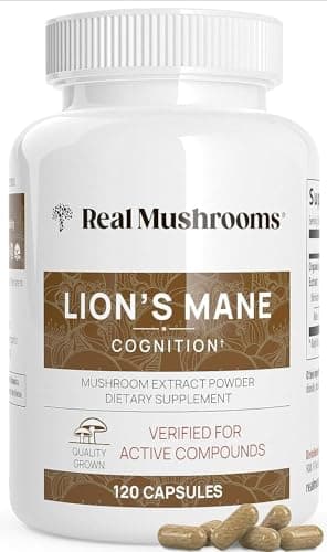 Lions Mane Mushroom Cognition (120 Capsules) Lions Mane Mushroom Powder Extract Capsules | Brain Supplement, Brain Vitamins, Focus Supplement - Image 4