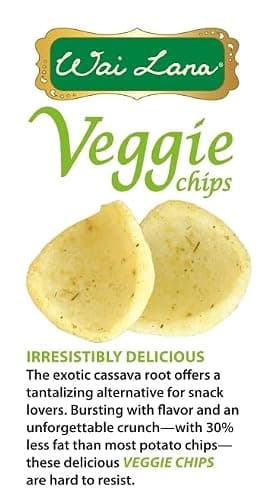 Veggie Chips Herb & Garlic (6 Pack of 3 Ounce Individual Bags) - Gluten Free, Non-GMO, Vegan, Zero Trans Fats – Wai Lana - Image 4