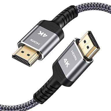 Highwings High-Speed 25 FT HDMI Cable, 18Gbps 2.0 Braided HDMI Cord, 4K HDR, HDR10, HDCP 2.2, ARC, Compatible with Roku TV/HDTV/PS5/Blu-ray - Image 1