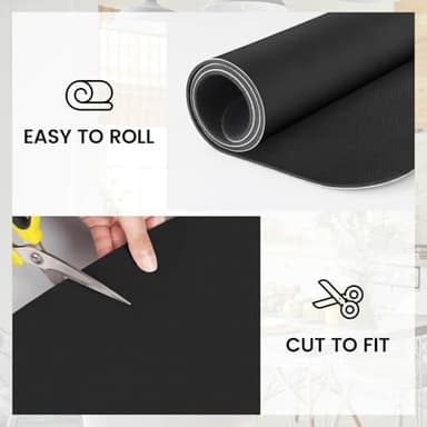WISELIFE Dish Drying Mat Super Absorbent Drying Mat Large Dish Drying Mats for Kitchen Counter Easy Clean Dish Mat Kitchen Drying Mat18"x 28" Classic Black - Image 5
