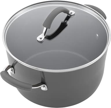 Rachael Ray - 16802 Rachael Ray Cucina Nonstick Cookware Pots and Pans Set, 12 Piece, Sea Salt Gray - Image 12