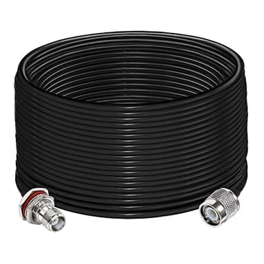 TUOLNK TNC Cable RG58 TNC Male Plug to TNC Female WiFi Antenna Extension Cable Low Loss 65.6ft (20M) TNC Coaxial Cable for Wireless Antenna Ham Radio - Image 1