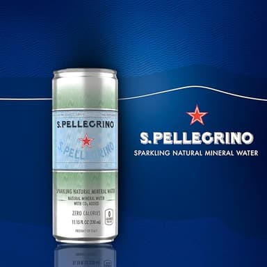 S.Pellegrino Sparkling Natural Mineral Water, Unflavored, 11.15 Fl. Oz (Pack of 24) - Image 5