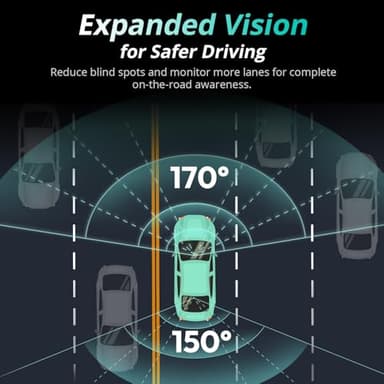 4K Dash Cam Front and Rear, STARVIS 2 Sensor, Voice Control, 64GB Card Included, 5GHz WiFi Dashcam Front and Rear Camera, Built in GPS, WDR Night Vision, 170°Wide Angle, 24H Parking Mode - Image 5