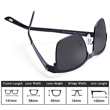 CARFIA Metal Mens Sunglasses Polarized UV400 Protection for Driving Fishing Hiking Golf Everyday Use - Image 7