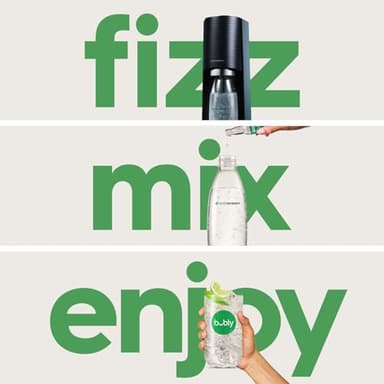 SodaStream Terra Sparkling Water Maker (Misty Blue) with CO2, DWS Bottle and Bubly Drop - Image 2