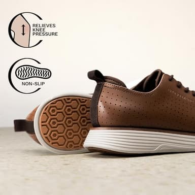 Bruno Marc Men's MaxFlex Fashion Dress Sneakers Oxfords Classic Casual Shoes,Size 10.5,Brown/White,SBOX2318M,Size 10.5,Brown/White,SBOX2318M - Image 4