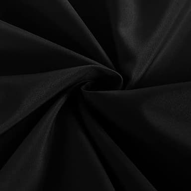 Obstal 2 Pack Black Tablecloth Fitted Table Clothes for 4 Foot Rectangle Tables - Water Resistant Washable Fabric Polyester Rectangle Table Cover for Outdoor/Indoor Uses?48L x 24W x 30H Inches, Black? - Image 6