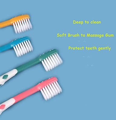 newrichbee 8 Packs Kids Toothbrush, Extra Soft Lovely Deer Toddler Toothbrush for Kids 2-8 Years (Pink&Orange&Blue&Green) - Image 4