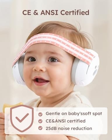 Yoofoss Baby Ear Muffs Noise Protection for Infant and Babies Up to 36 Months - Noise Cancelling Headphones for Ear Protection, Sleep, Travel Baby Essentials - Image 5