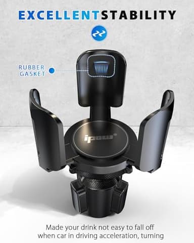 IPOW 2Pack Car Cup Holder Expander with Adjustable Holder & Base, Compatible with Yeti Ramblers, Hydro Flasks Most Coffee Mugs Bottles & Cups - Image 7