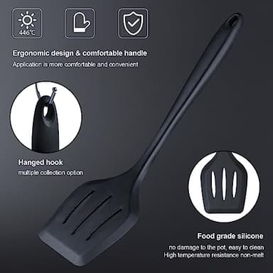 RAXCO Kitchen Utensils Set,18-Piece Cooking Tools and Sharp Knives,Stainless Steel Holder and Cutting Board - Image 5