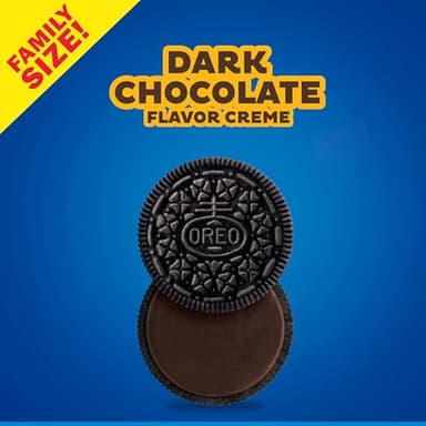 OREO Dark Chocolate Creme Chocolate Sandwich Cookies, Family Size, 12 - 17 oz Packs - Image 5