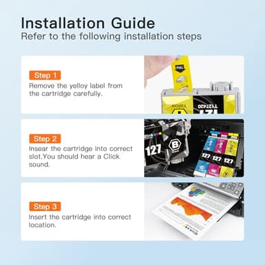 E-Z Ink Remanufactured Ink Cartridge Replacement for Epson 127 T127 to use with NX530 625 WF-3520 WF-3530 WF-3540 WF-7010 WF-7510 7520 545 645 (2 Cyan, 2 Magenta, 2 Yellow) 6 Pack - Image 6