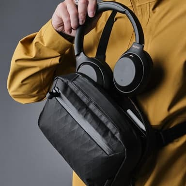 ALPAKA Elements Tech Case Max X-Pac VX21 - Keeps You Clutter-Free - Transforms into Sling Bag with Adjustable Strap, Weatherproof Fabric fits iPad Mini Series, Black - Image 8