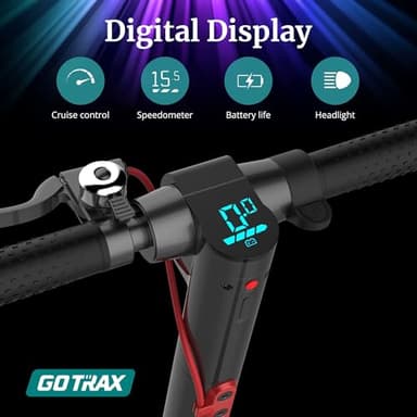 Gotrax XR Elite Electric Scooter, 8.5" Pneumatic Tire, Max 18 Mile and 15.5Mph by 300W Motor, Bright Headlight and Taillight, Aluminum Alloy Frame and Cruise Control, Foldable Escooter for Adult Black - Image 6