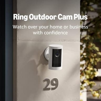 Introducing Ring Outdoor Cam Plus, Battery — Wide-Angle 2K Video with Ring Vision, Low-Light Sight for full-color night vision, Mount-Anywhere Versatility, 2-Pack, White - Image 7