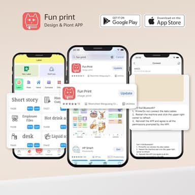 Mini Printer Sticker Thermal Printer with 3 Rolls Paper, Bluetooth Portable Phone Print Pods,Study Sticker Maker for Pictures, Photos, Journals, DIY, Compatible with Phone & Tablet - Image 5