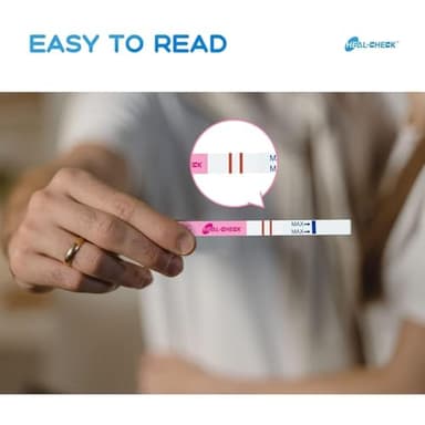 Pregnancy Tests with Cup, HEAL-CHECK Bulk Pregnancy Test Strips for Home Detection, Over 99% Accuracy, Individually Wrapped, Extra-Wide 5mm HCG Test Kit Comfortable Grip, 25 Count, Pruebas De Embaraz - Image 7