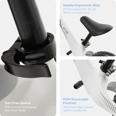 KÜB Balance Bike, Ages 3 to 5 Year Old, 12 Inch Wheels, Super Light Magnesium Frame, Adjustable Seat, Toddler Bike with Footrest, Steady Balancing, Gift for Boys Girls, White - Image 6