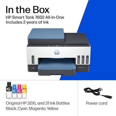 HP Smart Tank 7602 Wireless All-in-One Ink Tank Printer, Scanner, Copier with 2 years of ink included, Best-for-home office, Refillable, AI-enabled (28B98A) - Image 10