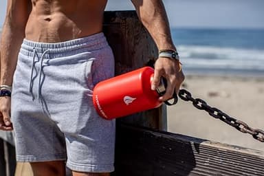 HYDRO CELL Stainless Steel Insulated Water Bottle with Straw - For Cold & Hot Drinks - Metal Vacuum Flask with Screw Cap and Modern Leakproof Sport Thermos for Adults (Mandarin 64oz) - Image 9